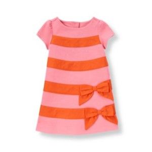 Janie and Jack Patisserie Shop Ponte Bow Dress sz 3